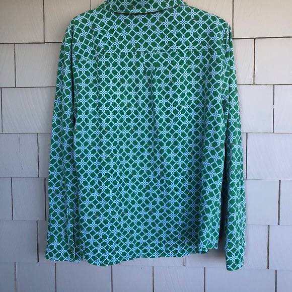 Talbots Long Sleeve Polo Top w/Classy Details - Picture 5 of 5